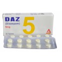 Diazepam 5 mg. 30 tablets