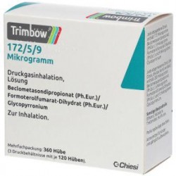 Trimbow 172 mcg/5 mcg/9...