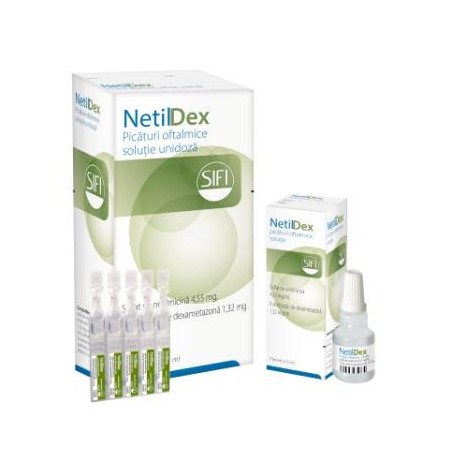 Netildex eye droops 20 vials