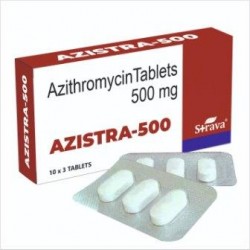 Azitromicin 500 mg. 3 capsules