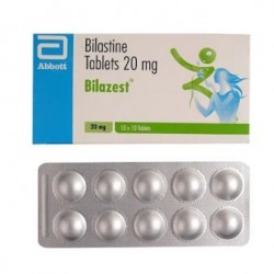 Bilastine 20 mg. 20 tablets