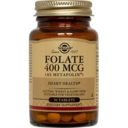 Folate 400 mcg. 50 tablets