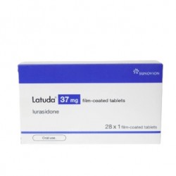 Latuda 37 mg. 28 tablets