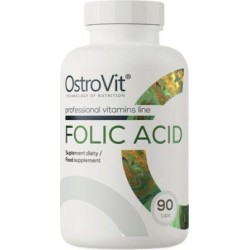 Folic Acid 400 mcg. 90 tablets