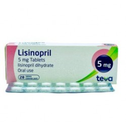Lisinopril 5 mg. 30 tablets